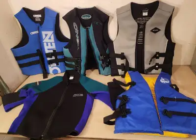 Blue Obrien Life Jacket Size 3XL ***SOLD*** Blue and Black ONeill Life Jacket Size XXL Selling for $...
