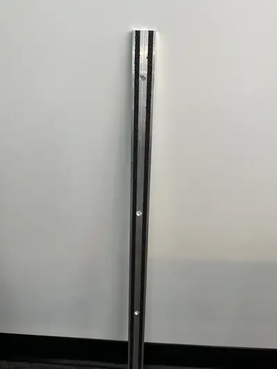 Brand new never used- 1 3/8” wide x 1/4” H 32” long - 28 pieces available Silver with black abrasive...