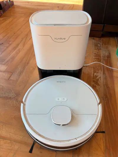 Robot vacuum with docking station, View more
