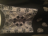 Black embroidered dress brand new