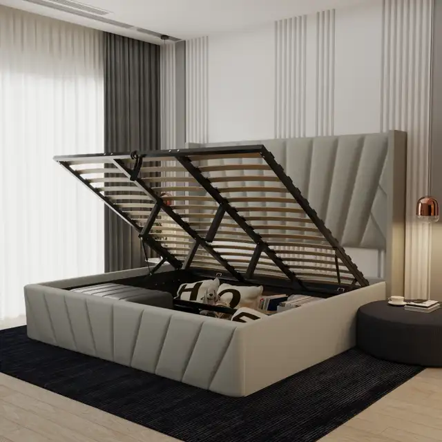 Queen/King size bed frame and mattress available in Beds & Mattresses in City of Toronto - Image 5