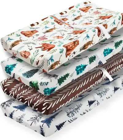REZIPO 4 Pack Changing Pad Covers, View more