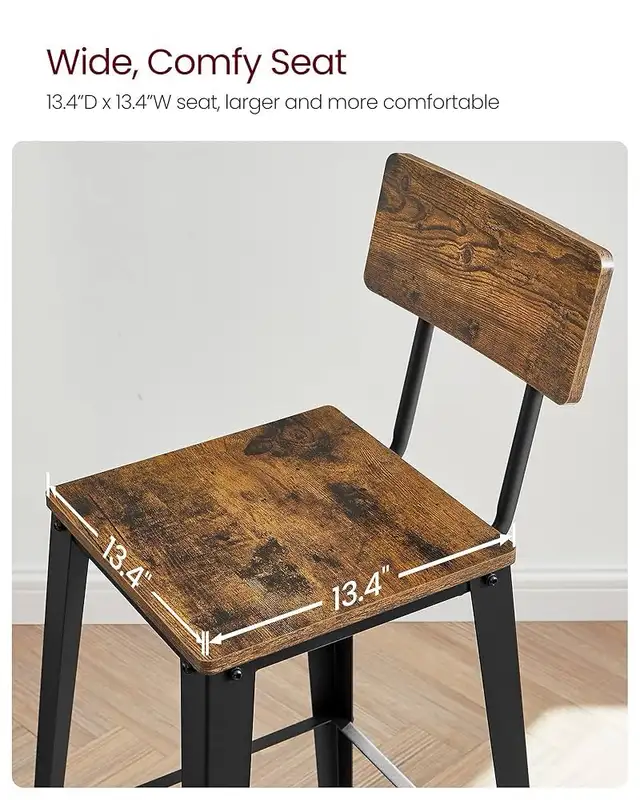 29.1 Inches Tall Bar stool chair with Back, Counter Bar Chairs  in Chairs & Recliners in Markham / York Region - Image 7