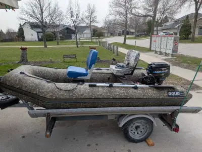 10ft Aqua SIB (new 2020), rigid floor, working 9.8hp 2stroke Mercury (1980's) upper rebuild and impe...