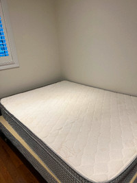 Double Mattress, Box Spring + Bed Frame