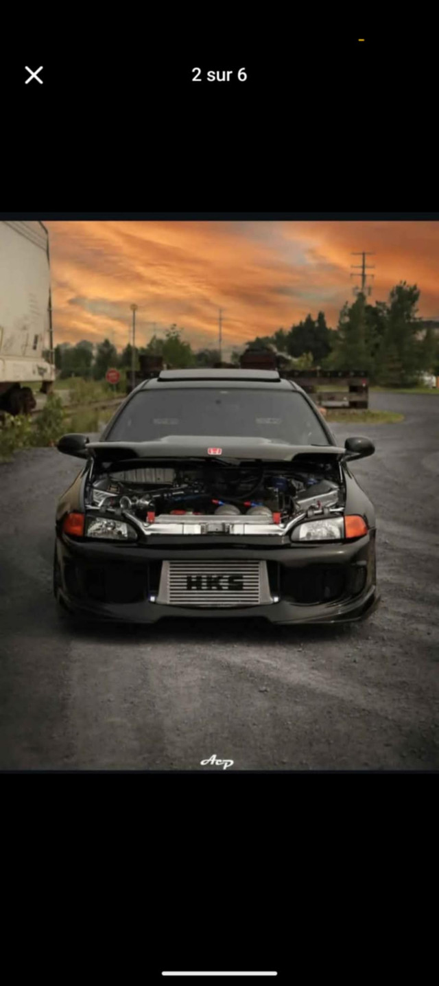 Honda Civic Si EJ1 1994 – JDM Turbo Build 250hp dans Autos et camions  à Laurentides - Image 3