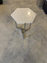 Side table, white in color.. great condition !