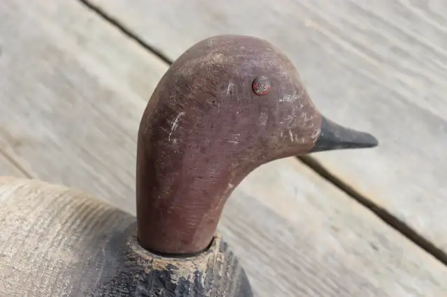 Old Wooden Decoy On Stand in Arts & Collectibles in London - Image 8