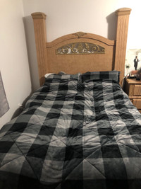Free bed and side table 