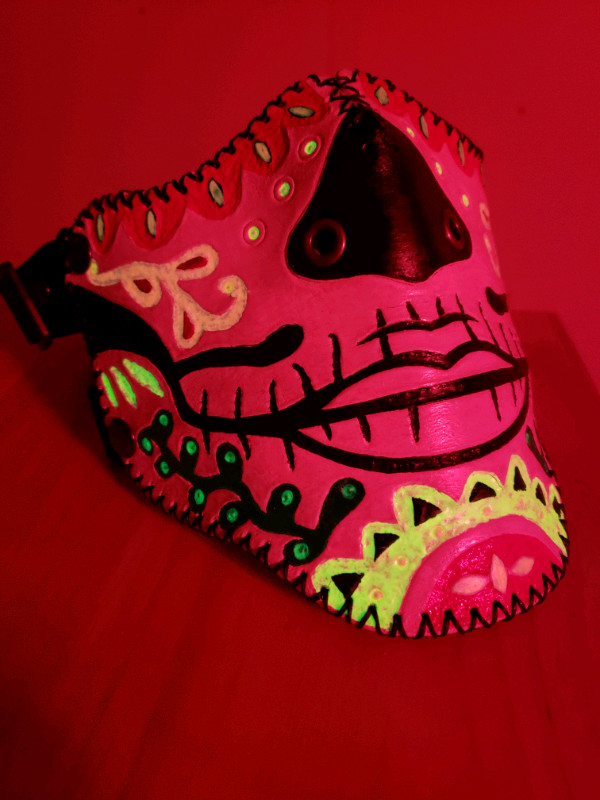 Mexi-Alita leather biker mask in Other in Bedford - Image 3