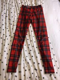 BlackMilk Clothing - Tartan Red Leggings