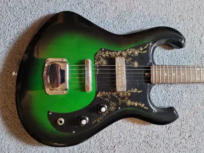 Teisco Sekova Gold Foil Bighorn Electric Guitar, View more