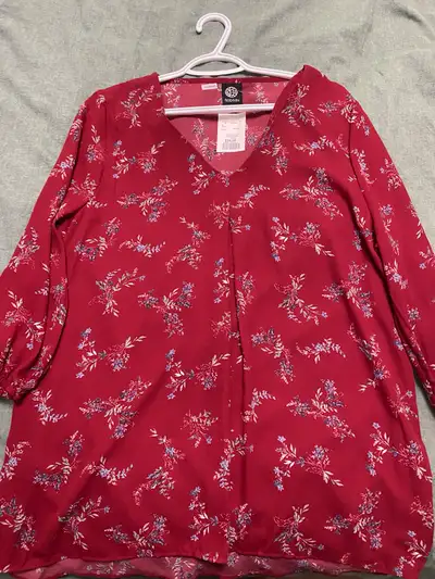 Red Blouse w/ Flowers, View more