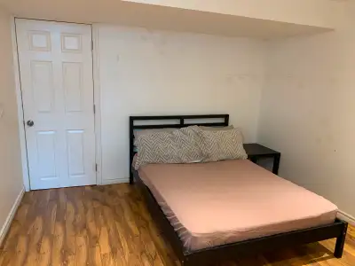 Private furnished basement room for July and August