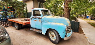 1949  Tilt Flat Deck Chev  1 Ton Truck