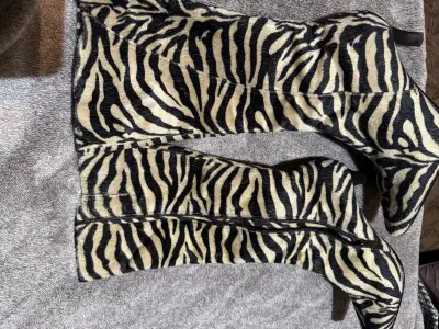 Dalloner Zebra Print Boots, View more