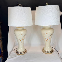 Set of 2 Vintage Lamps with Shades