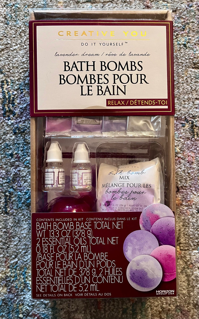 Creative You D.I.Y. Lavender Dream Bath Bombs Kit dans Loisirs et artisanat  à North Bay