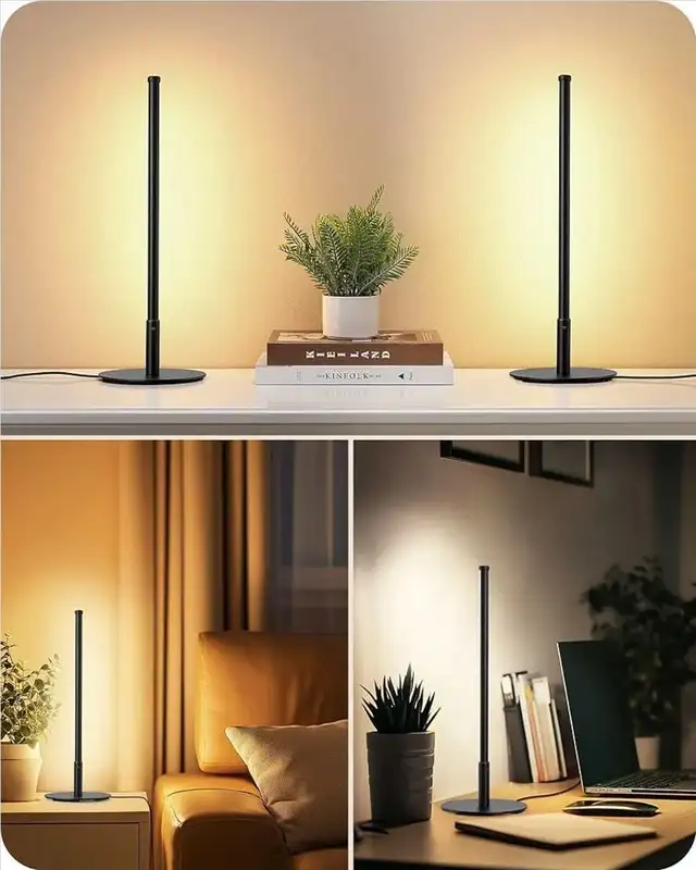 LED Table Lamp Minimalist Bedside Light Black Touch Dimmable in Indoor Lighting & Fans in City of Toronto - Image 10