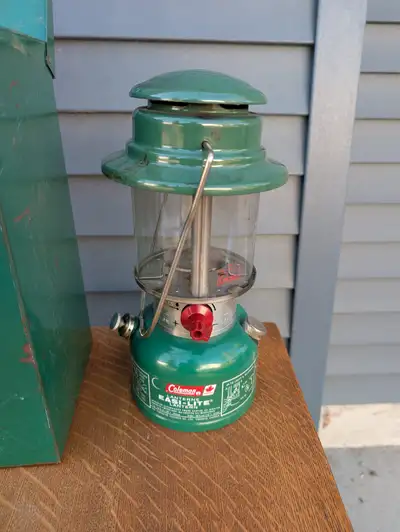 Coleman Lantern in Metal Storage Box, View more