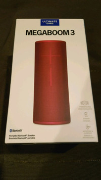 UE Megaboom 3 Red Bluetooth Speaker Brand New
