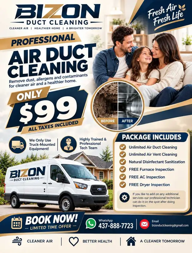 $99 Complete House Air Duct Cleaning 