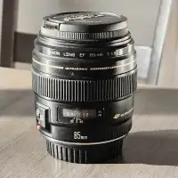 Canon 85mm F1.8 w/UV filter