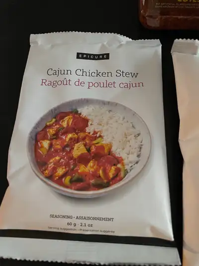 Hi I’m selling these spices from Epicure. New and a 750g big bottle of the keg Chicken and Ribbs spi...