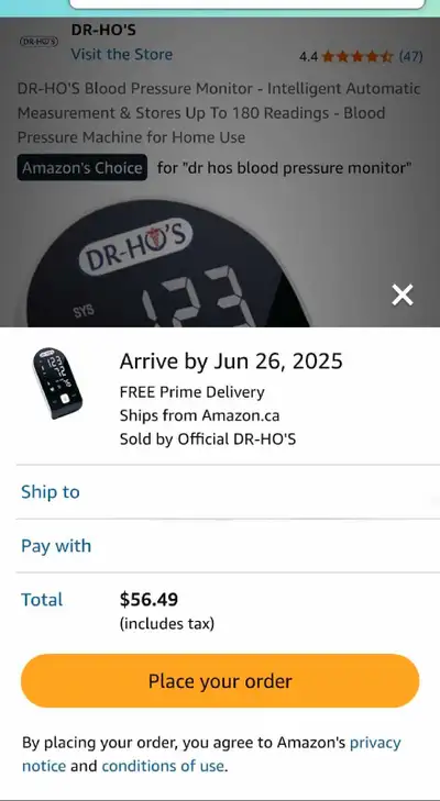 Blood pressure monitor in the box Dr Ho's, View more