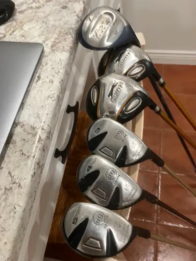 Master Grip and Slazenger Golf clubs. Hybrids  too. $10 per., View more