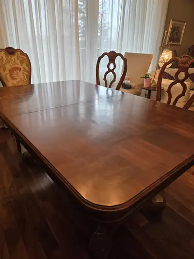 Dining set with 6 chairs and cabinet, View more