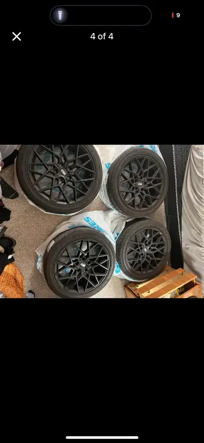 Four eurodesign summer tires used for one season off of 2011 bmw 535i Xdrive bolt pattern 5/120 size...