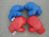 UP FOR SALE 2 PAIRS OF KIDS BOXING GLOVES RECEIVED ON CHRISTMAS!