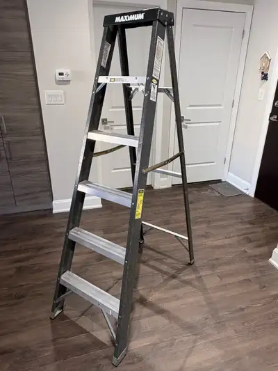 Maximum Fiberglass Step Ladder – 6’6″ Heavy Duty – 250lb Rated, View more