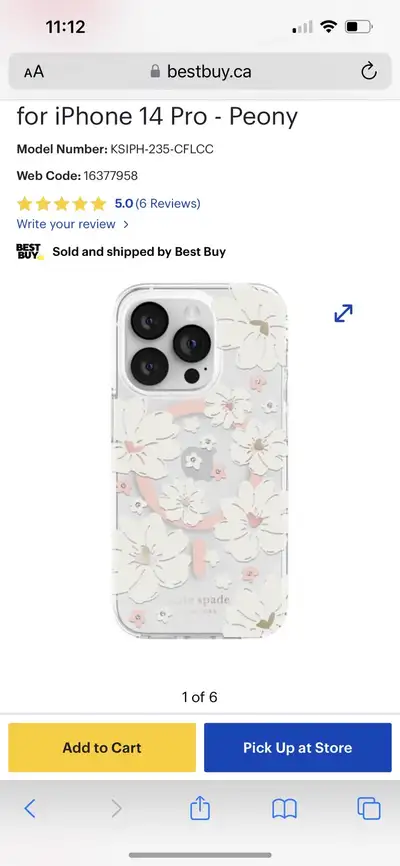 Kate Spade iPhone 13 & 14 original case, View more