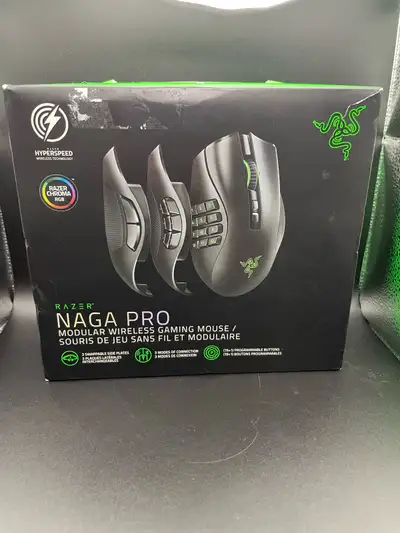 RAZER NAGA PRO MODULAR WIRELESS GAMING MOUSE, View more