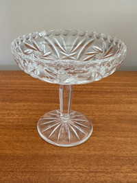 Cut Crystal Compote Dish 5.5 x 5.5"