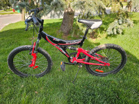 Full suspension kids bike