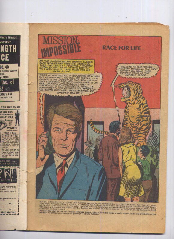 2 COMICS 1968 * MISSION IMPOSSIBLE & THE MAN FROM U.N.C.L.E. in Comics & Graphic Novels in North Bay - Image 3