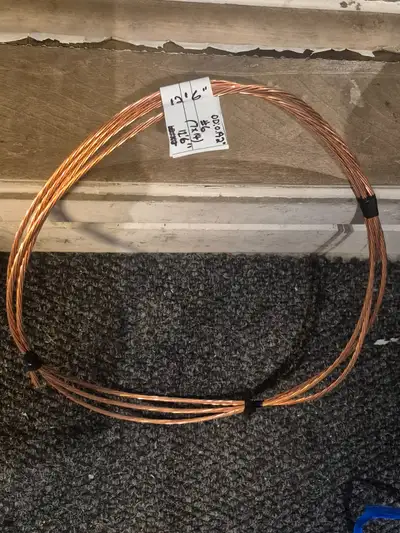 Prix demandé 10$ pour 12 pieds 6 pouces de fil de Cuivre (7 brins /strands) pour MALT (Mise à la Ter...