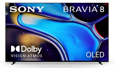 Experience stunning visuals with this Sony 77-inch OLED 4K Ultra HD TV, BRAVIA 8 series, featuring S...