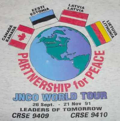 RARE: Partnership for Peace, JNCO World Tour 9409-9410 T-Shirt., View more