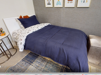 NEW - Pottery Barn Kids Twin Bed + Mattress + Bedding, View more