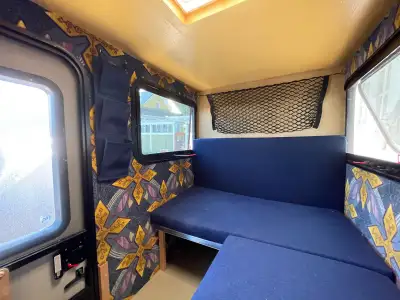 Delightful and FUNctional trailer conversion built in 2023 for 2 adults and a poodle. One piece fibr...