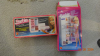 Barbie  Dream,Furniture , plastic ,toilet and fridge.boxes/79