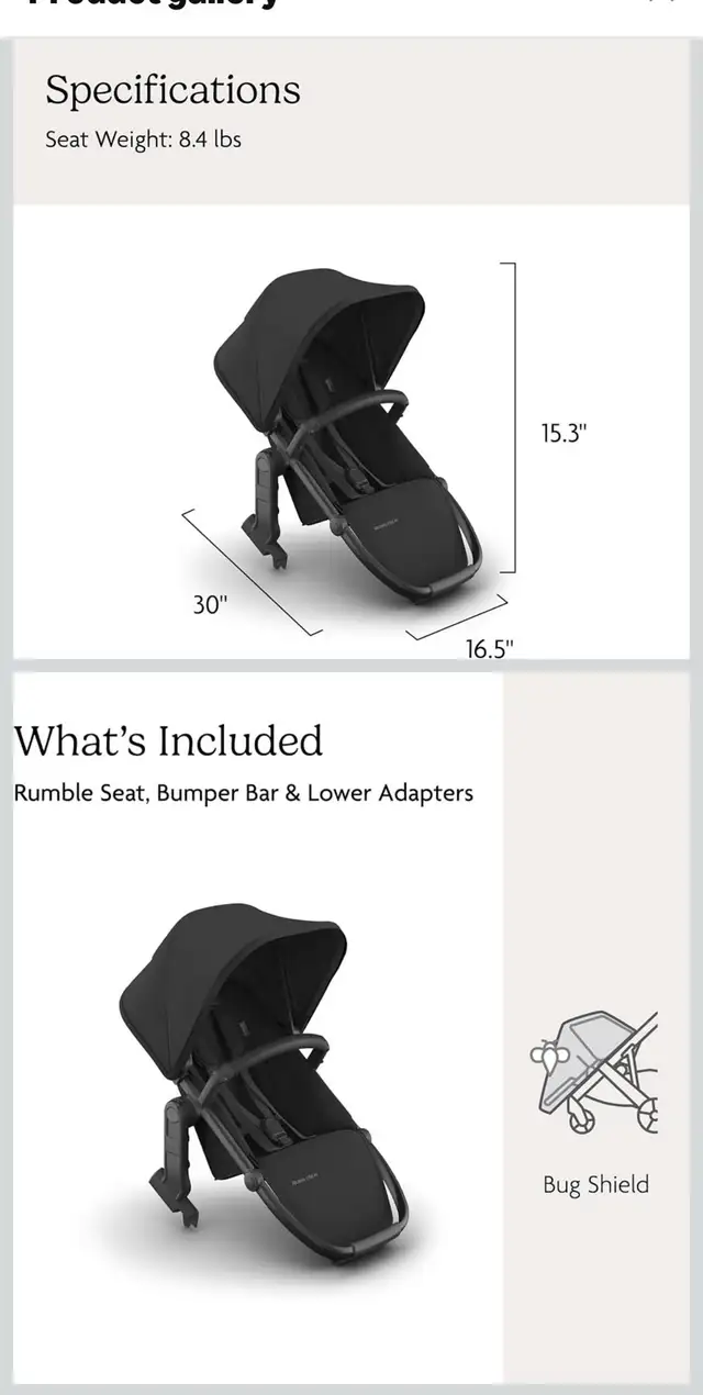 UPPAbaby RumbleSeat V3597784585264834561