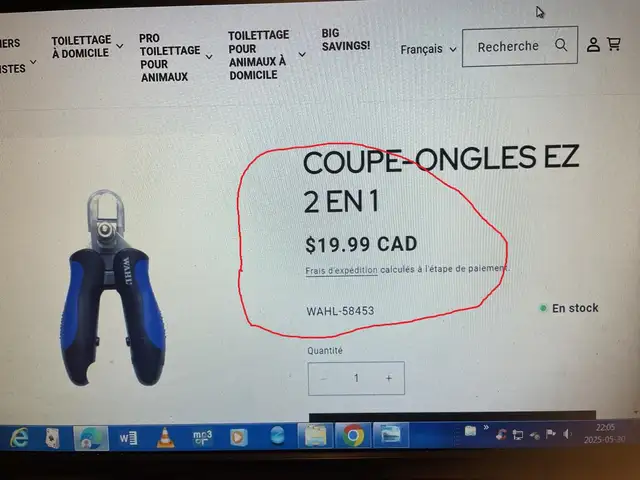 Coupe ongles animaux in Fireplace & Firewood in Lanaudière - Image 2