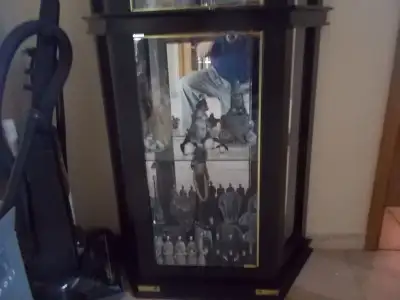 Made to order, this curio cabinet was designed prior from the manufacture's hand sketched design. *T...