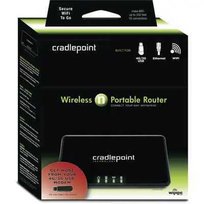 CradlePoint CTR35 Wireless N Portable Router, View more