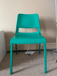 Ikea chair, lovely green , very comfortable